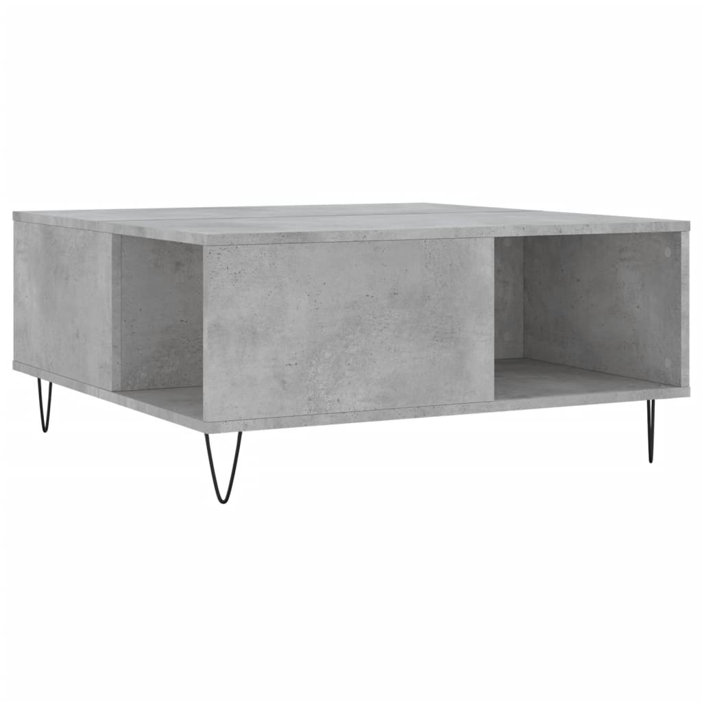 betonszürke szerelt fa dohányzóasztal 80x80x36,5 cm (830784)