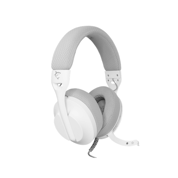 WHITE SHARK PARROT GH-2440W/G gaming fejhallgató, fehér/szürke