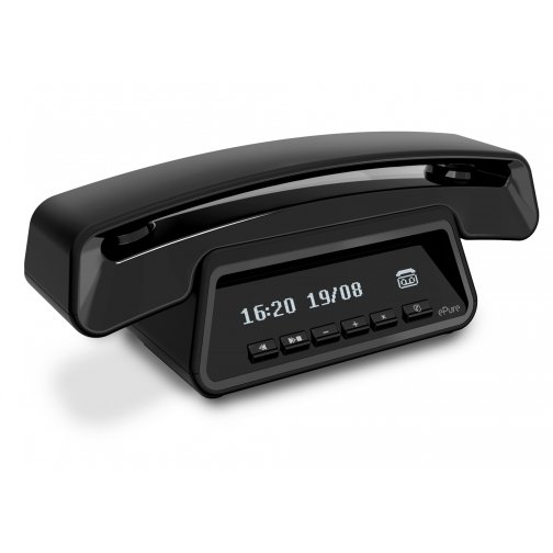 ALCATEL ePure Premium Black Festnetztelefon DECT - Schwarz