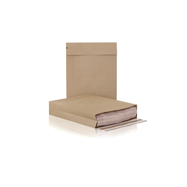 Bong E-Green L 400x500x100+100mm 100db kraft csomagküldő tasak (69116)