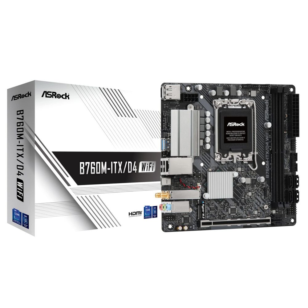 ASRock B760M-ITX/D4 WIFI (90-MXBKY0-A0CAYZ)