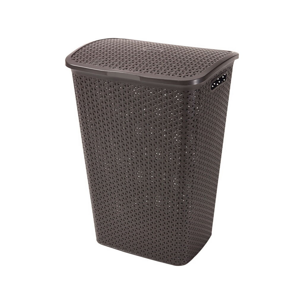Curver My Style Rattan hatású szennyestartó 55l - Barna (216581)