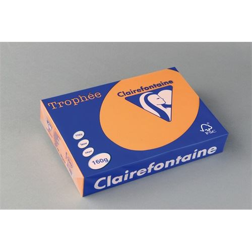 Clairefontaine Trophée Másolópapír színes A/4 160g pasztell narancssárga 250 ív/csomag (1042)