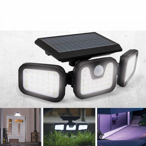 Panta Trio Solar kültéri napelemes LED lámpa mozgásérzékelővel (M33362) (M33362)