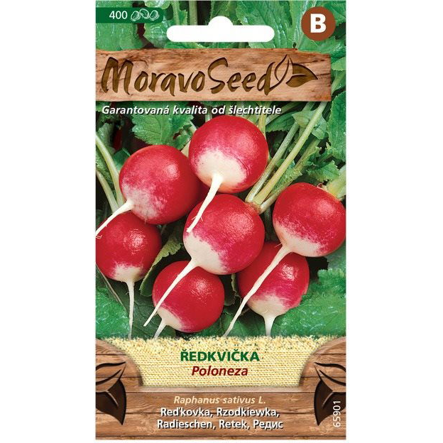 Hónapos retek POLONEZA, kerek, piros-fehér (3132mm)