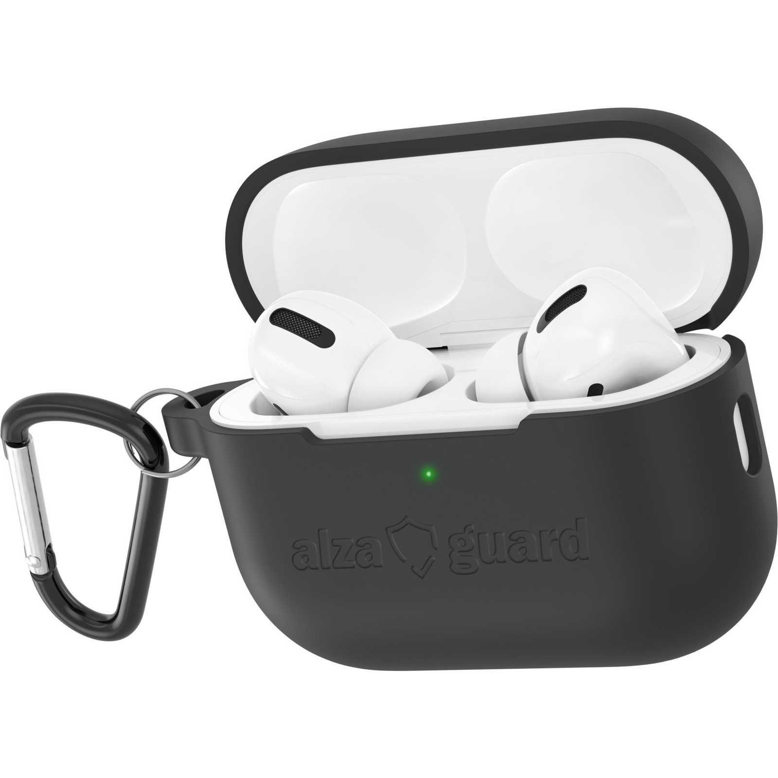AlzaGuard Skinny AirPods Pro 2 fekete szilikon tok (AGD-ACSS4B)