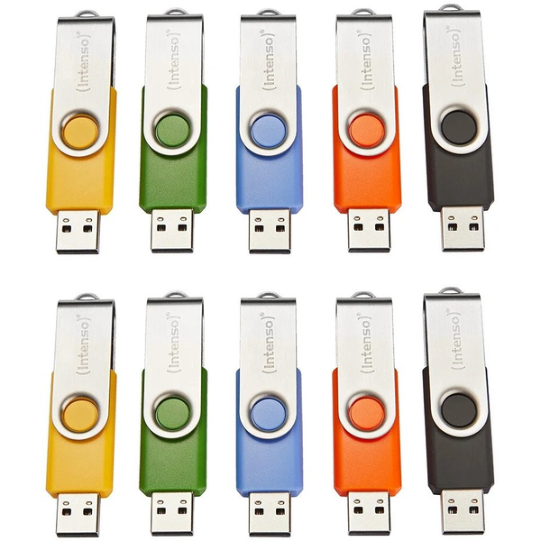 Memoria Usb Usb 2.0 4gb Intenso 3503551  | Negro, Azul, Verde, Naranja, Amarillo