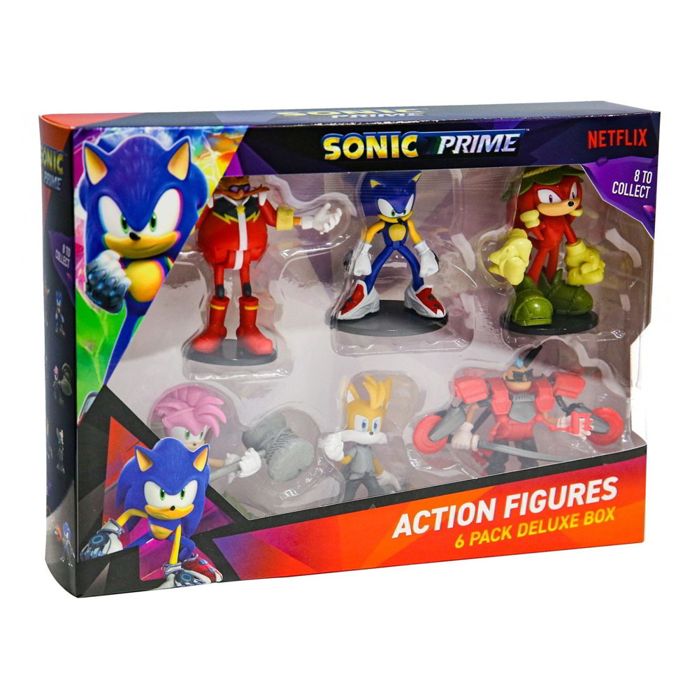 P.M.I. Sonic Prime Deluxe box figura készlet (6 darabos) (7290117585436)
