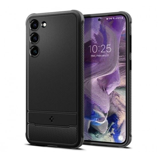 Spigen Rugged Armor Samsung Galaxy S23 tok matt fekete (ACS05711) (ACS05711)
