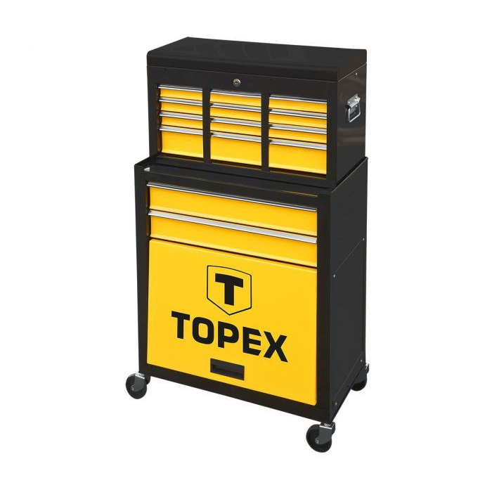 Topex Műhelykocsi fém 6 fiók + tároló rekesz 100x33x61.5cm (79R500) (79R500)