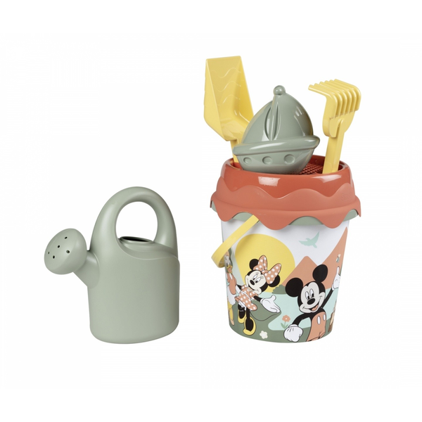 Комплект пясъчни играчки Smoby - Дисни Мики и Мини Маус, кофа с аксесоари