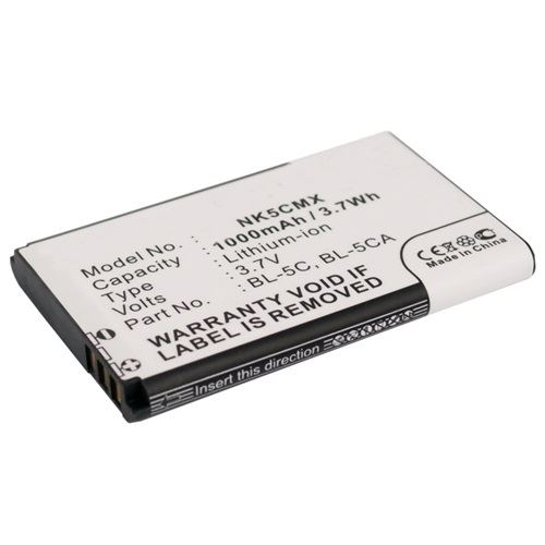 RealPower Nokia BL-5CB, BL-5CA, BL-5C 3.7V 1000mAh utángyártott akkumulátor (CS-NK5CMX) (CS-NK5CMX)