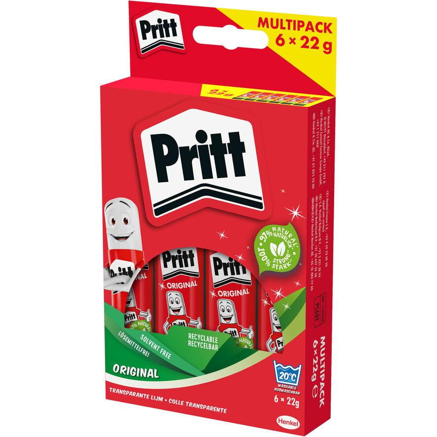 Pritt Klebestift Multipack 6 ST x 22g , 9H PS6BF (9H PS6BF) (9H PS6BF)