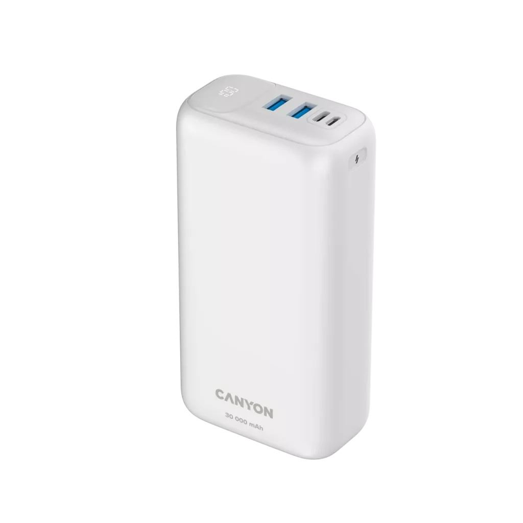 Canyon CNE-CPB301W Power Bank 30000mAh fehér (CNE-CPB301W)