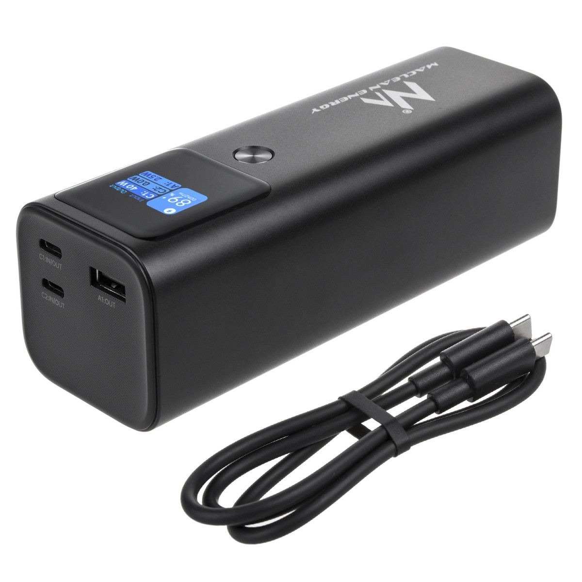 Maclean MCE335 Power Bank 24600mAh 140W Fekete (MCE335)