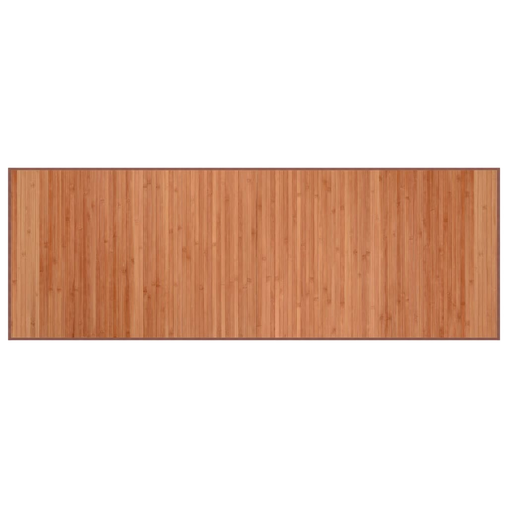négyszögletű barna bambusz szőnyeg 70 x 200 cm (376872)