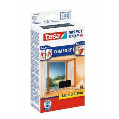 TESA MOSKITIERA OKIENNA CZARNA 1,2 x 2,4 m COMFORT