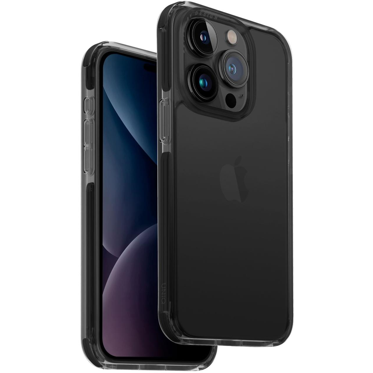 UNIQ Combat iPhone 15 Pro Carbon (Black) tok (UNIQ-IP6.1P(2023)-COMBLK)