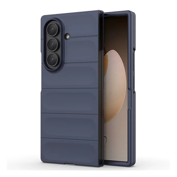 Szilikon telefonvédő (ütésállóság, kameravédő, 3D) SÖTÉTKÉK Samsung Galaxy Z Fold7 (SM-F966) "Gigapack csomagolás" (GP-171126)