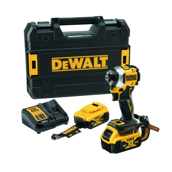 DEWALT.ZAKRĘTARKA UDAR.18V DCF850P2T 208Nm 2x5,0Ah TSTAK LANYARD READY