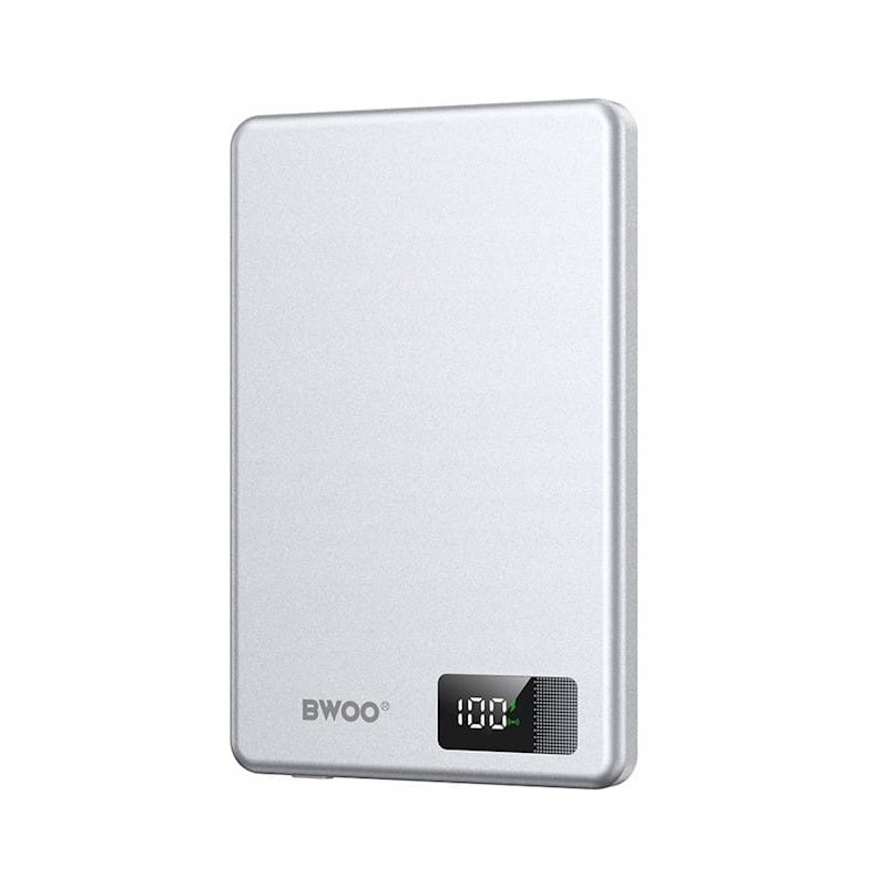 Wekome BWOO P75 ultravékony power bank 5000 mAh USB-C ezüst