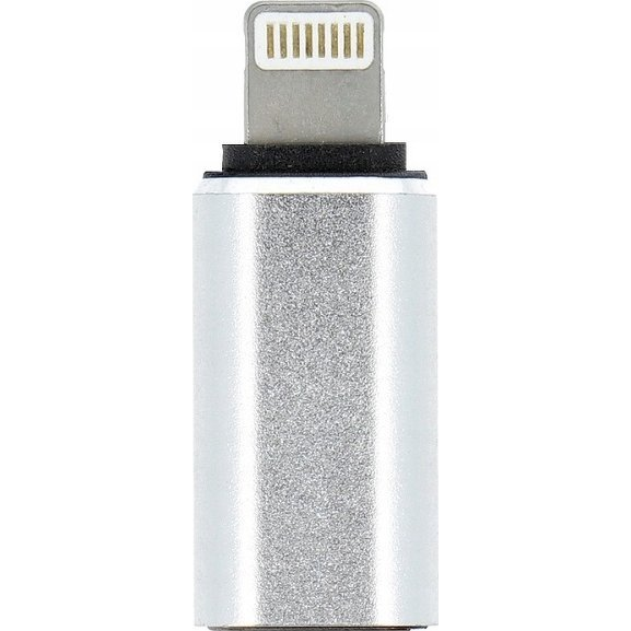 Adapter USB OEM USB-C - Lightning Srebrny