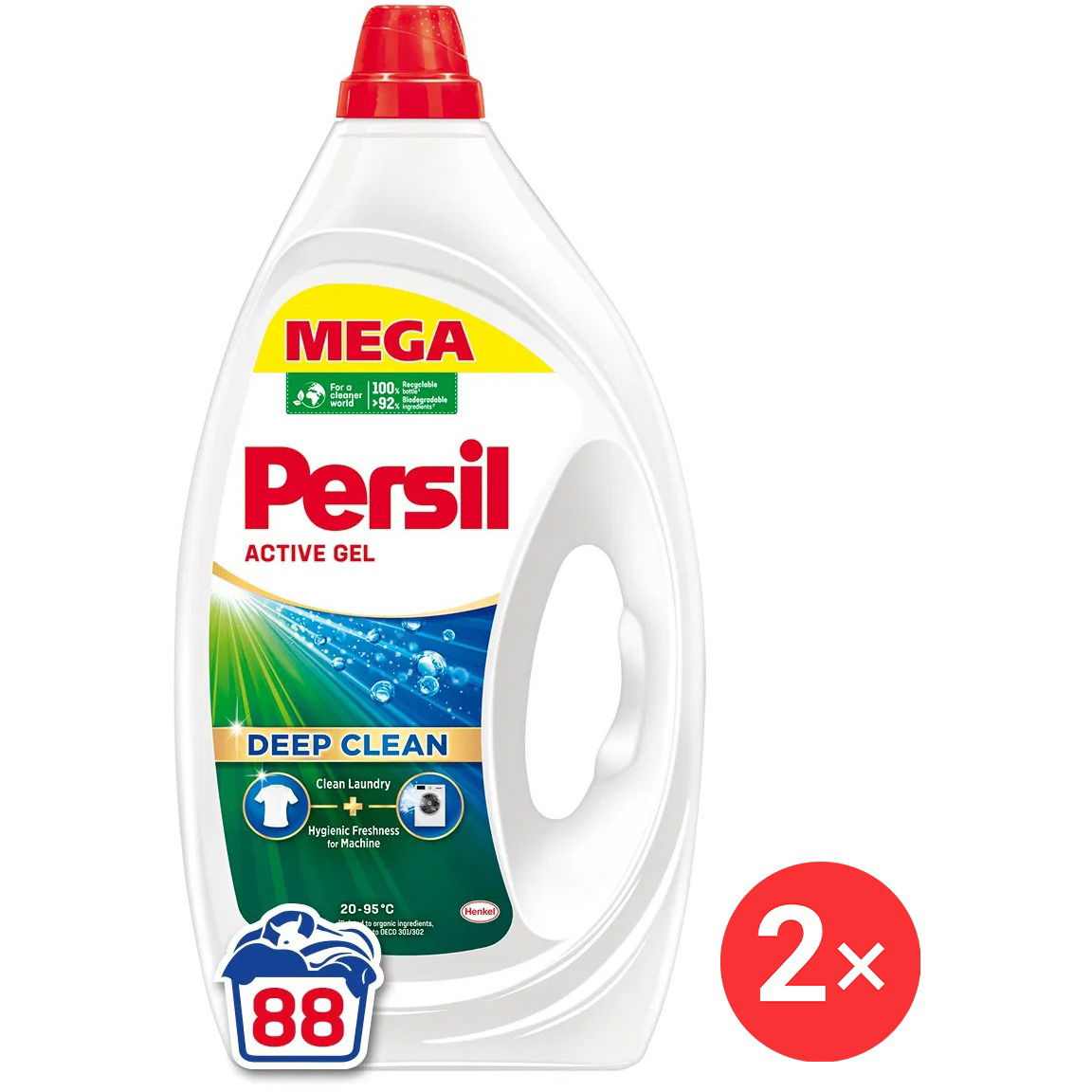 Persil Regular 3,96 l, 88 mosás (2x9000101561845)
