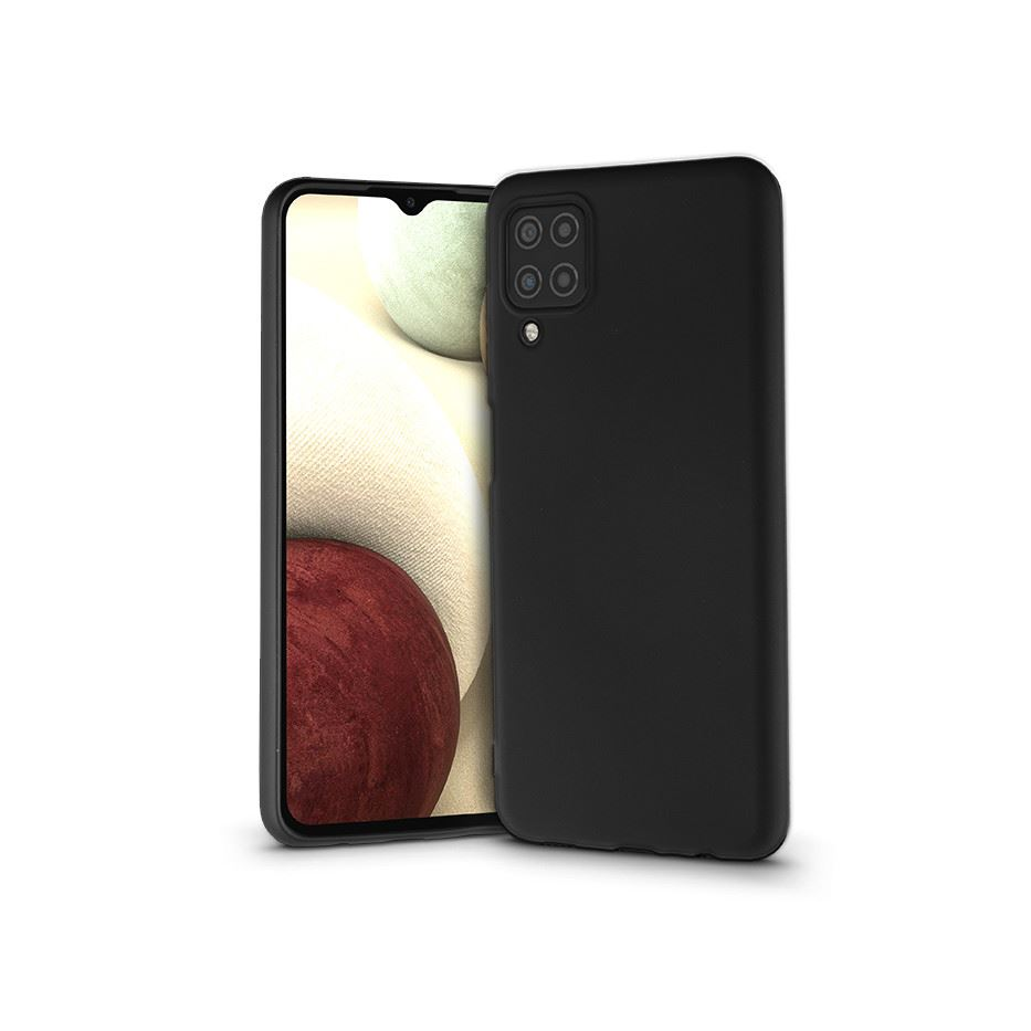 Haffner Soft Premium Samsung A125F Galaxy A12 szilikon tok fekete (PT-6250) (PT-6250)