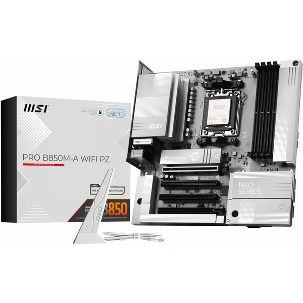 MSI AM5 PRO B850M-A WIFI PZ M-ATX AMD B850 Mufă AM5 micro-ATX