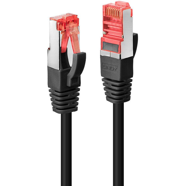 Lindy RJ-45 Cat6 S/FTP 0.5 m netværkskabel Sort 0,5 m S/FTP (S-STP)