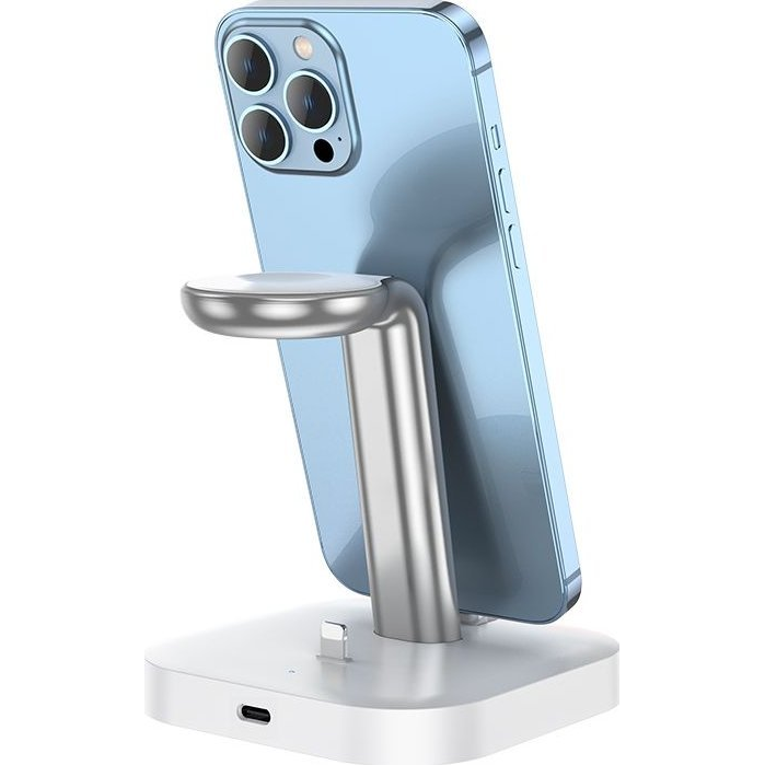 Hoco CW43 wireless töltő 3in1, fehér ( )