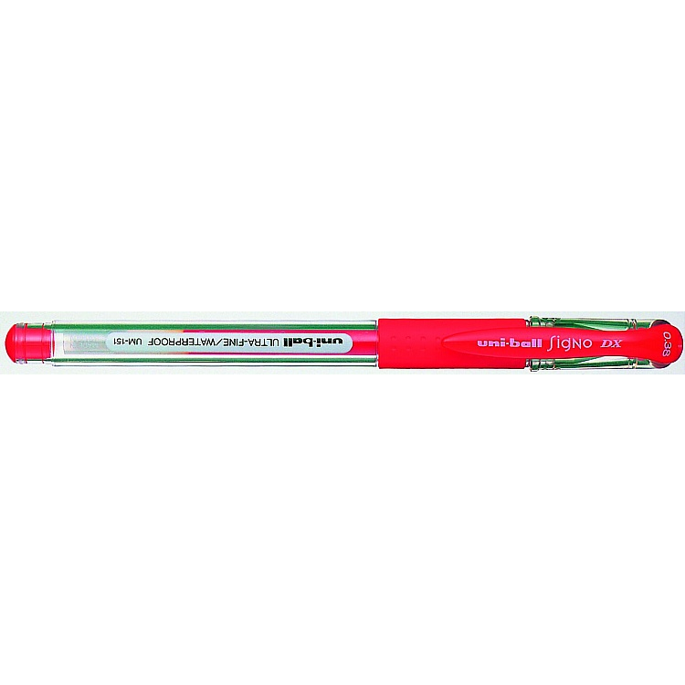 Uni UM-151 Signo DX Kupakos Zseléstoll - 0.25 mm írásvastagság/ 0.38 mm golyóvastagság/ Piros (UM-151 RED)