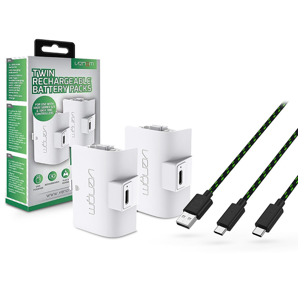 Venom Rechargeable Battery Twin Pack White               PS5
