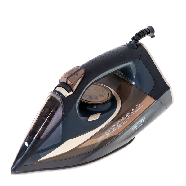 Fier de calcat cu aburi, Camry, 3400 W, Negru/Maro