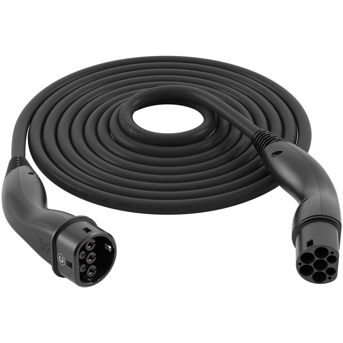 Lapp Mobility Helix Type 2 Elektromos autó töltőkábel 5m (7.4 kW - 32A) - Fekete (61794)