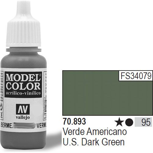 Vallejo Model Color Us Dark Green Akrilfesték 70893 (70893)