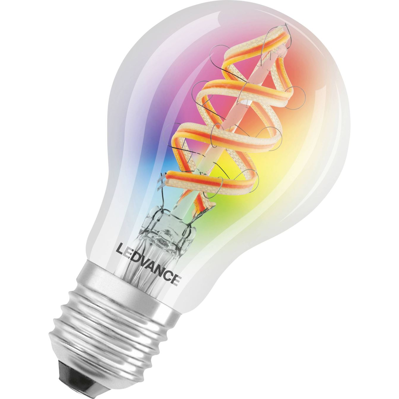 Ledvance LED EEK G (A - G) E27 Izzólámpa forma 4.5 W = 30 W Melegfehér, RGBW (4058075619012) (l4058075619012)