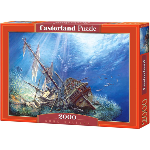 Castorland Sunk Galleon 2000 pcs Puslespil 2000 stk Skibe