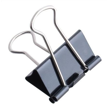 Wellgo Bindercsipesz 19 mm - Fekete (12 db)