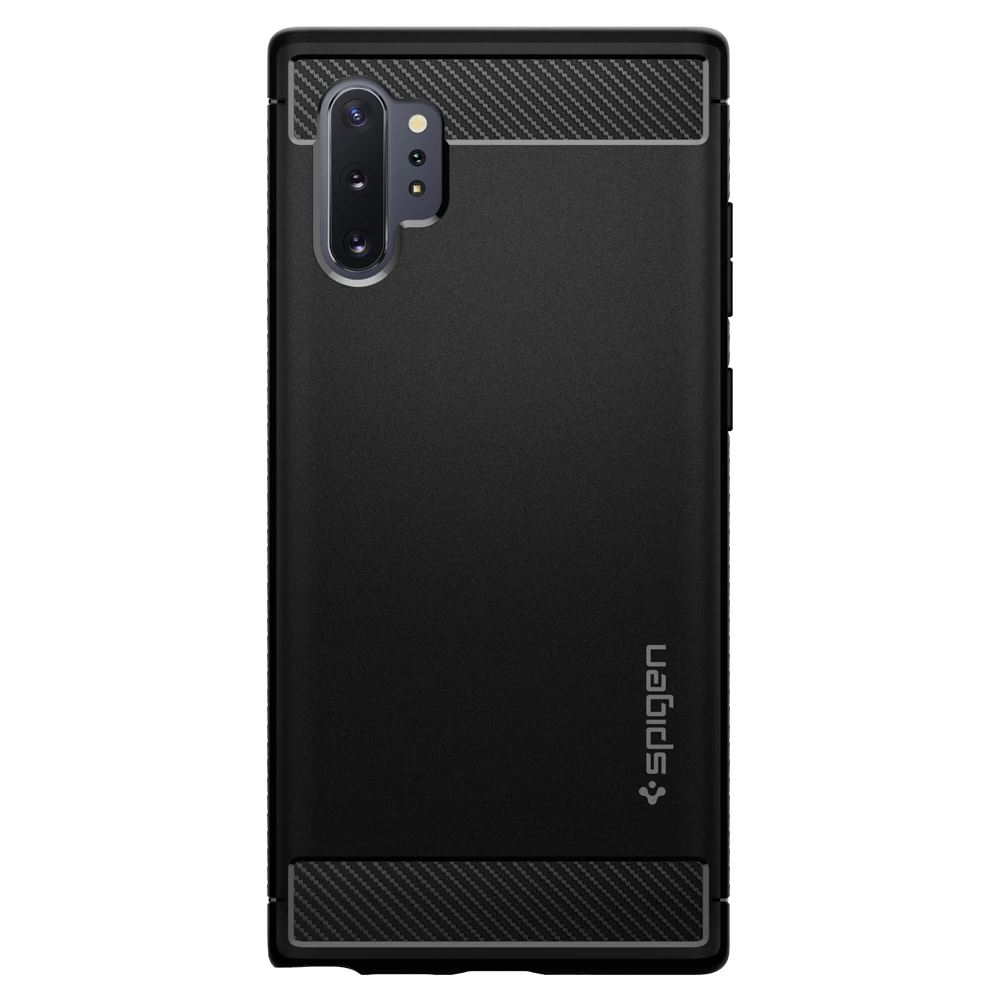 Spigen Rugged Armor Samsung Galaxy Note10+ hátlaptok fekete (627CS27331) (627CS27331)