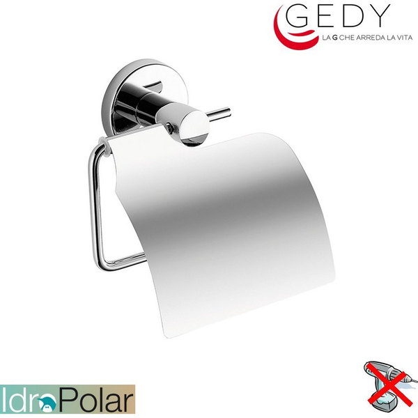 Gedy Fe251300100 Felce Portarrollos Con Tapa Cromo
