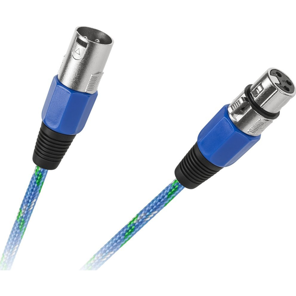 Kabel XLR - XLR 3m niebieski (KPO2754-3)