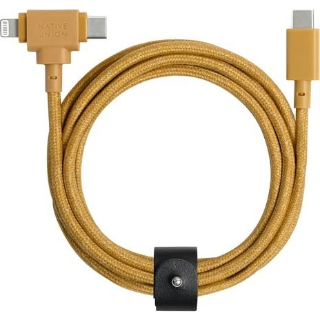 Native Union Belt Universal Cable (USB-C – Lighting/USB-C) 1.8m, kraft (BELT-CCL-KFT-NP)
