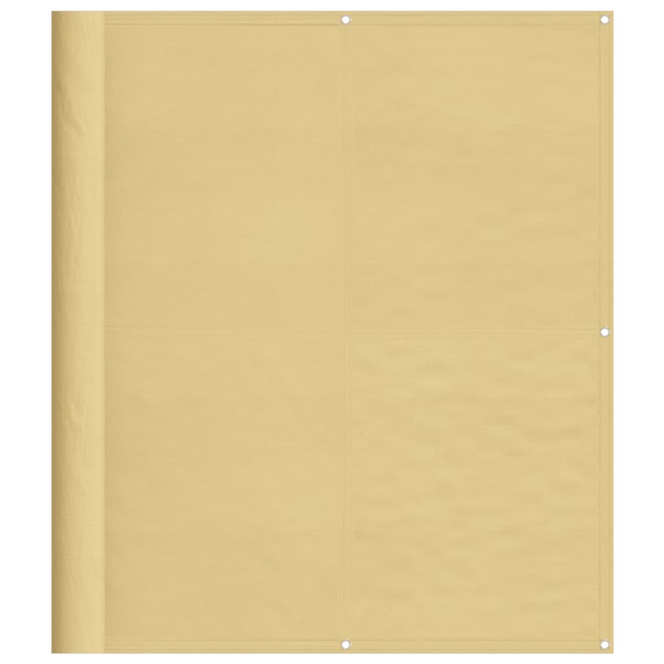 VidaXL Paraván balkonový, pískový, 120x400 cm, 100% polyester Oxford