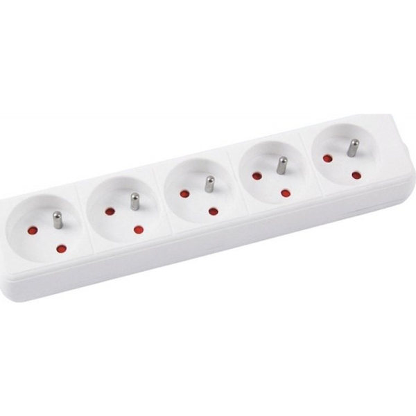 Office Products Przedłużacz OFFICE PRODUCTS,5 gniazd, 1,5m, z uziemieniem, biały