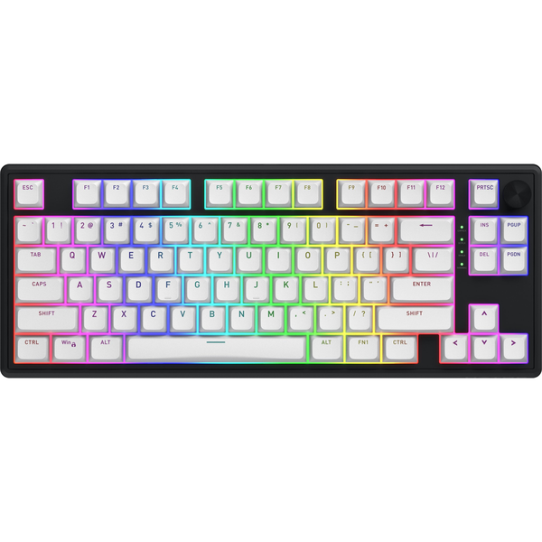 HATOR Skyfall 80 MAG ULTRA 8K tastatur Spil USB QWERTY US engelsk Sort, Hvid