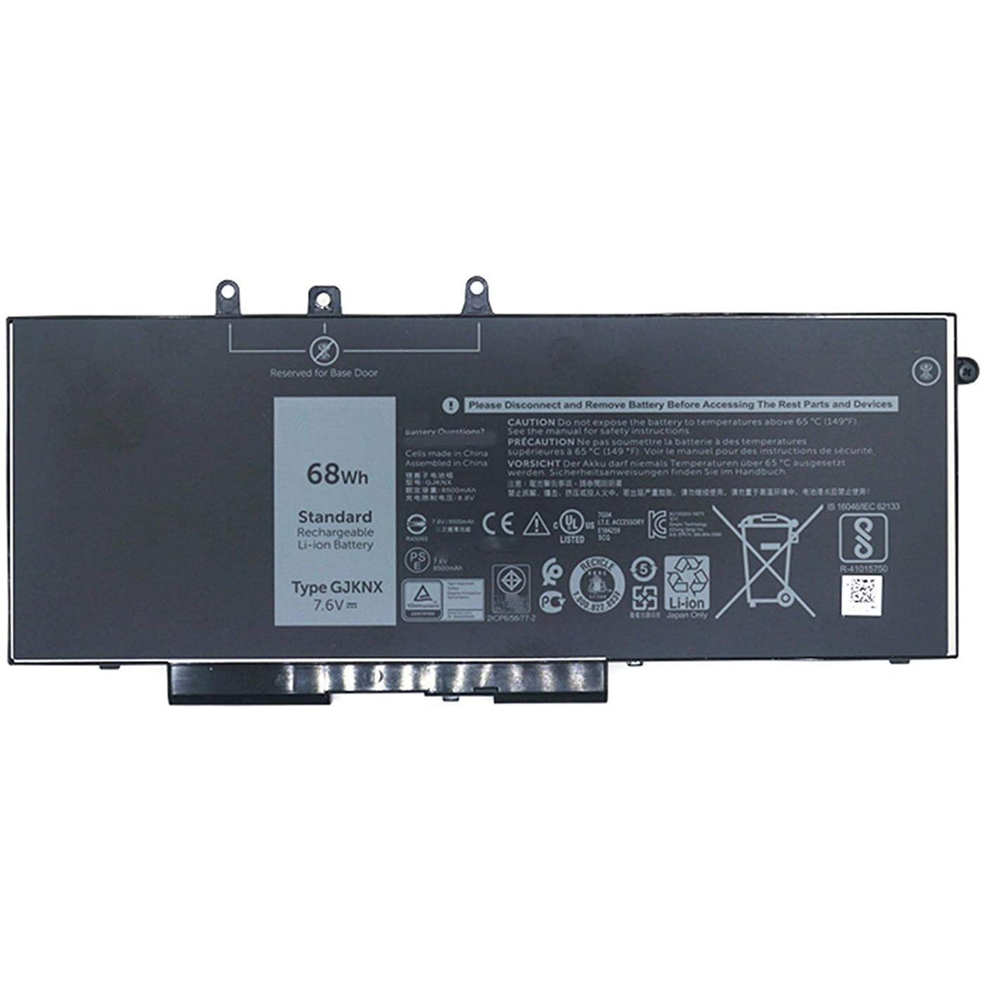 Dell Latitude D630 / D630 ATG / D630c / Precision M2300 Notebook akkumulátor 68Wh (GJKNX)