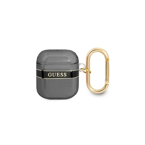 Guess GUA2HHTSK AirPods készülékhez tok Strap Collection fekete