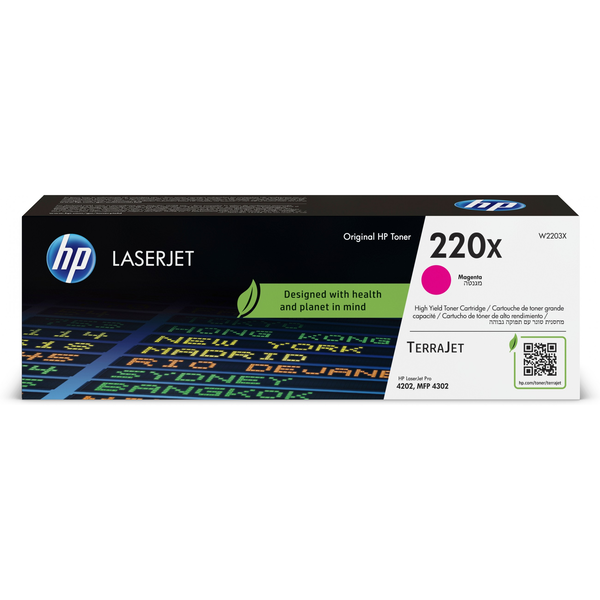 HP 220X Magenta Original LaserJet Toner Cartridge tonerová náplň 1 kusů