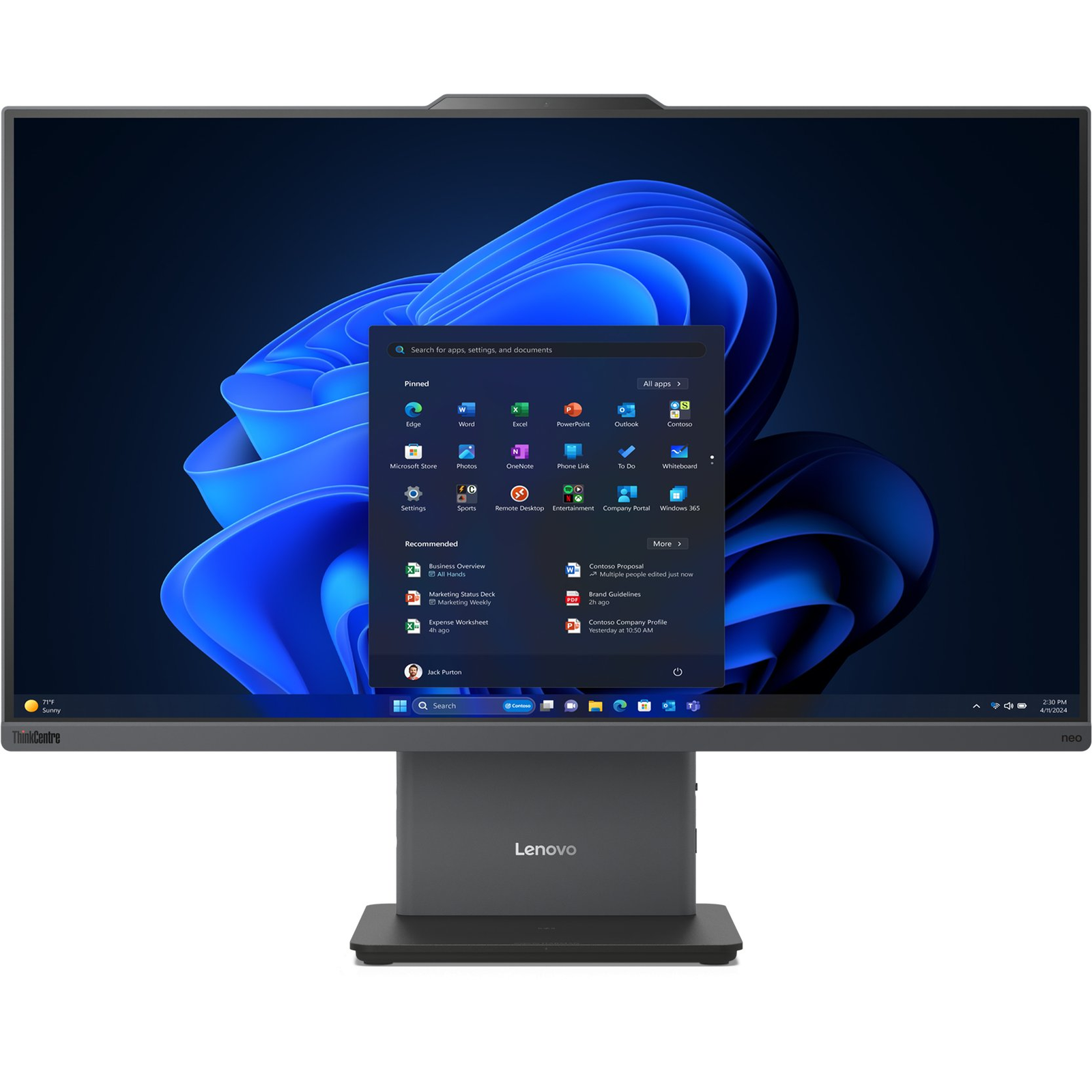 Lenovo ThinkCentre neo 50a 27 Gen 5 Intel® Core™ i5 i5-13420H 68,6 cm (27") 1920 x 1080 pixelek All-in-One számítógép 16 GB DDR5-SDRAM 512 GB SSD Windows 11 Pro Wi-Fi 6 (802.11ax) Szürke (12SA008YGE)